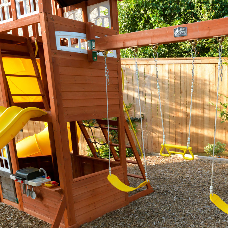 KidKraft Lookout Extreme Wooden Swing Set & Reviews Wayfair